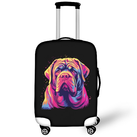 Watercolor Colorful Neapolitan Mastiff Luggage Covers