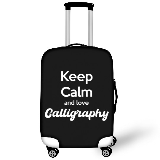 Keep Calm And Love Caligraphy Craftsmen Luggage Covers