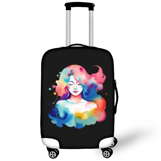 Color splash zodiac: Virgo Luggage Covers