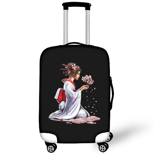 Japanese Samurai Girl Luggage Covers