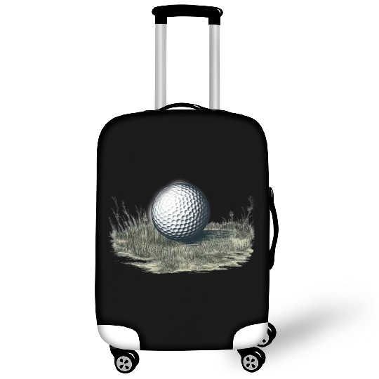 Golf ball on grass Luggage Covers