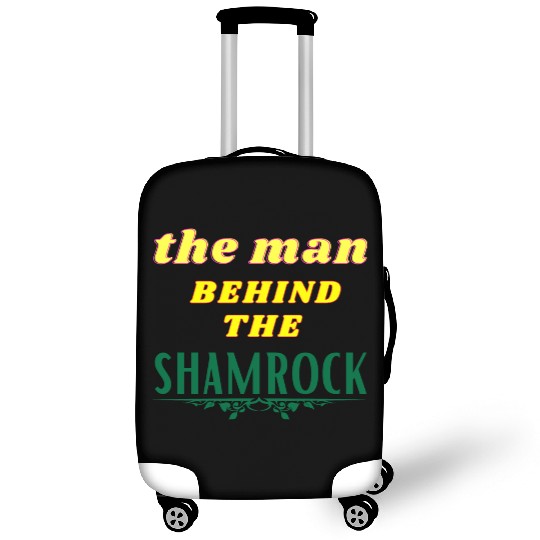 Man Behind The Shamrock Luggage Covers St Patricks Day.