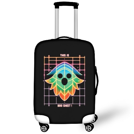 THIS IS BOO SHEET!, neon colors Luggage Covers