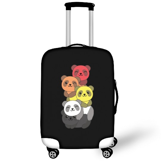 Lithsexual Flag Pride Lgbtq Cute Panda Luggage Covers