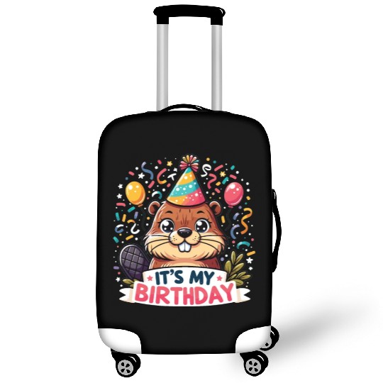 Its My Birthday Sweet Birthday Beaver Luggage Covers