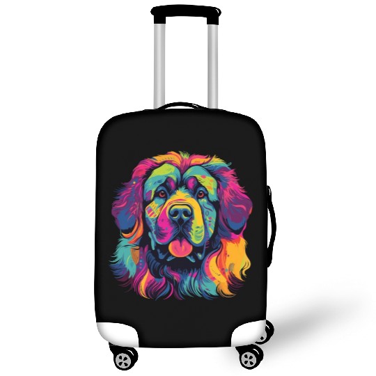 Watercolor Colorful Tibetan Mastiff Luggage Covers