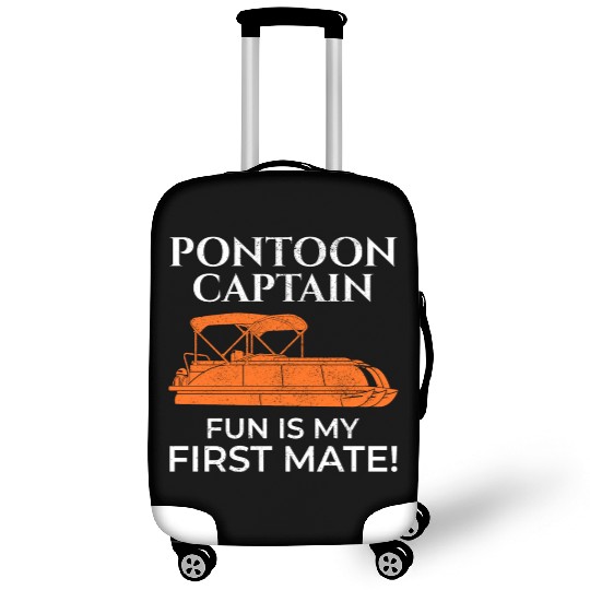 Pontoon Boat Captain Boating Cruise Adventure fun Luggage Covers