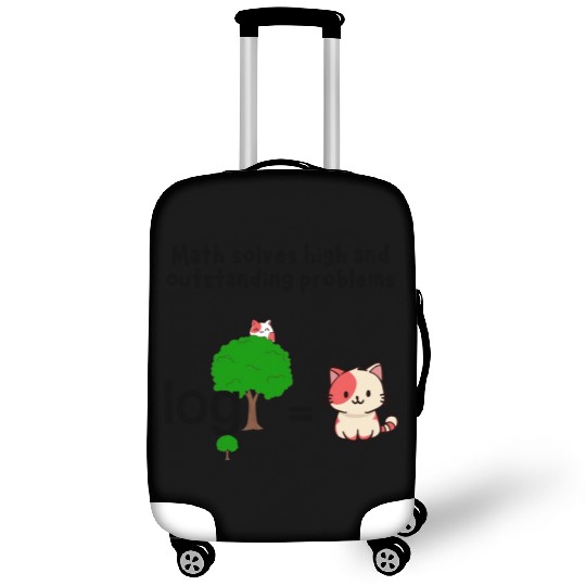 Math Humor: Logarithm Cat Pun Design Luggage Covers