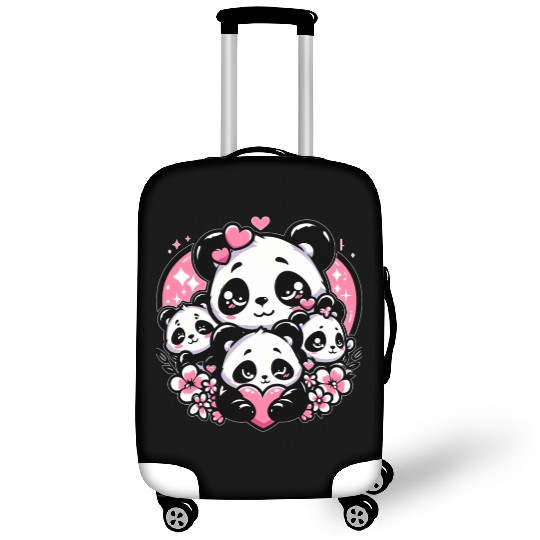 Panda Love Luggage Covers