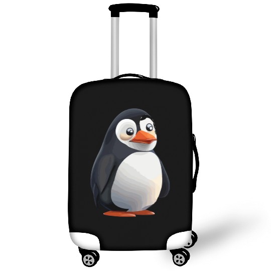 Cute cartoon penguin Luggage Covers
