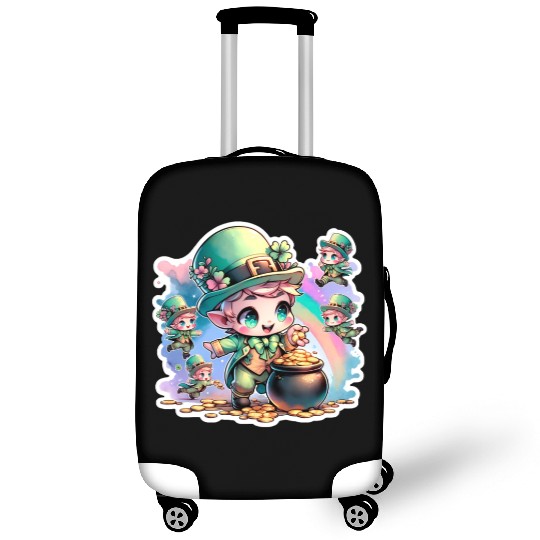 Saint Patrick's Day Chibi Leprechauns Luggage Covers