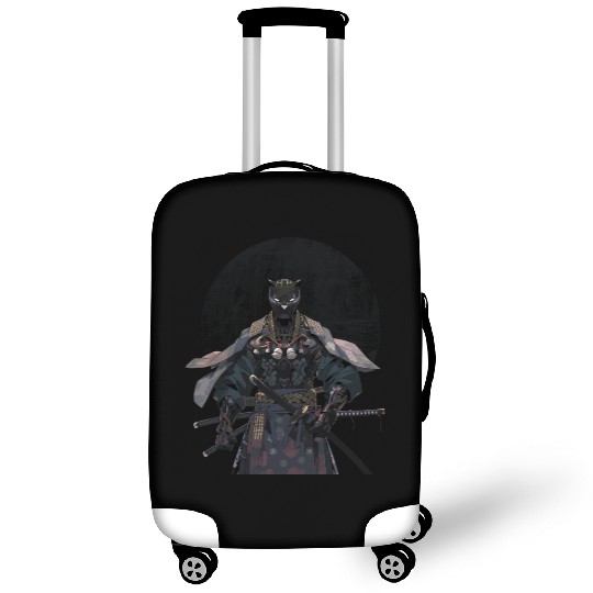 Anime Panther Warrior Samurai katana Luggage Covers