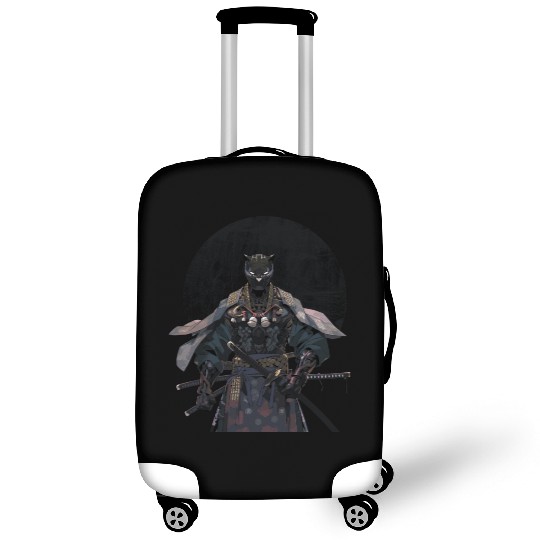 Anime Panther Warrior Samurai katana Luggage Covers