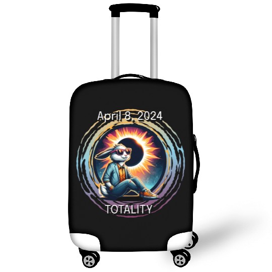 Cool Rabbit Solar April 8, 2024 Eclipse Totality Luggage Covers