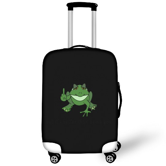 "It's not easy being green but it's.....Frog Luggage Covers