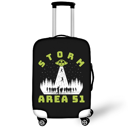 Alien Hunter Storm Area 51 Meme Luggage Covers