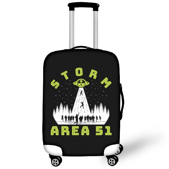 Alien Hunter Storm Area 51 Meme Luggage Covers