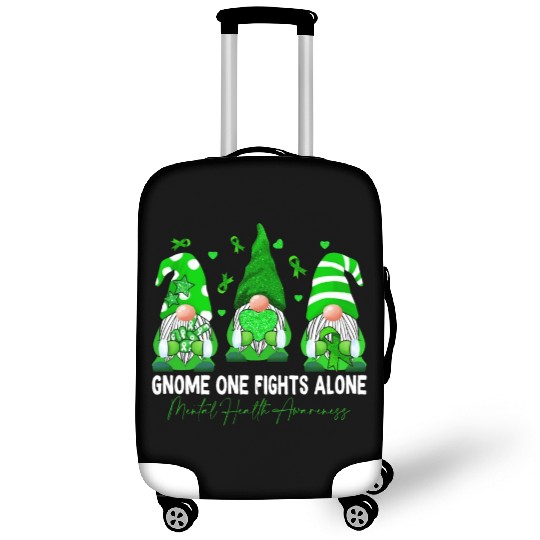 Gnome Fights Mental Health Matters Green Ribbon Luggage Covers