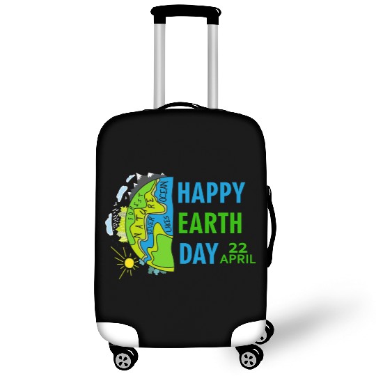 happy earth day april 22 Luggage Covers