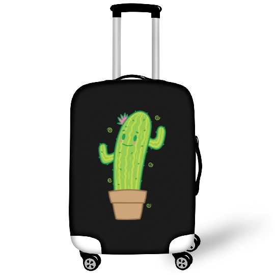 Cactus in Pot Plant Environment Luggage Covers