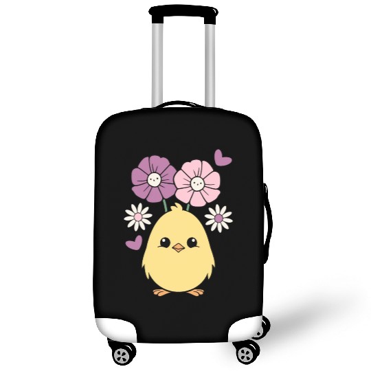 Chick Chicken Spring Flowers Summer Easter Garden Luggage Covers