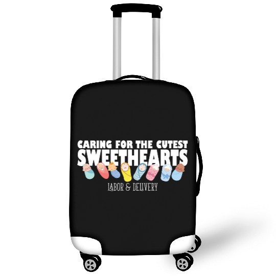 Caring For Cutest Sweethearts Postpartum Nurse Luggage Covers