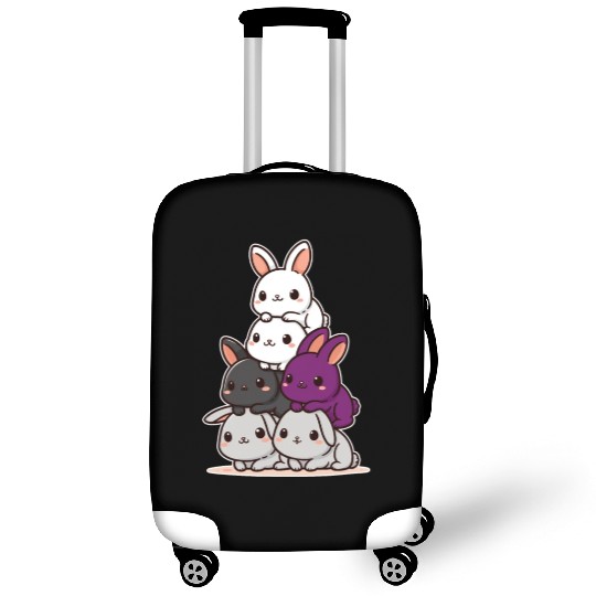 Bunny Demisexual Flag Pride Month Cute Bunny Luggage Covers