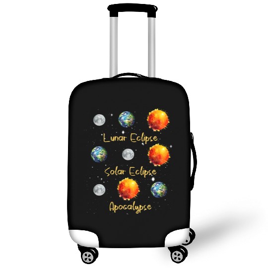 Lunar Eclipse Solar Eclipse and Apocalypse Luggage Covers