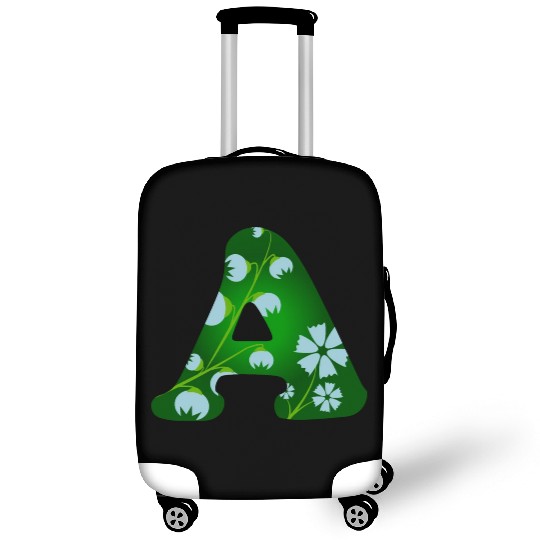 Monogram with capital letter A and bellflowers Luggage Covers