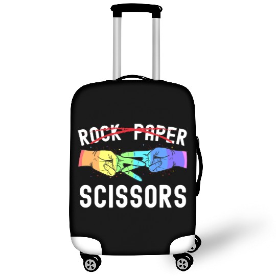 Lesbian Pride Rock Paper Scissors Funny LGBTQ Luggage Covers