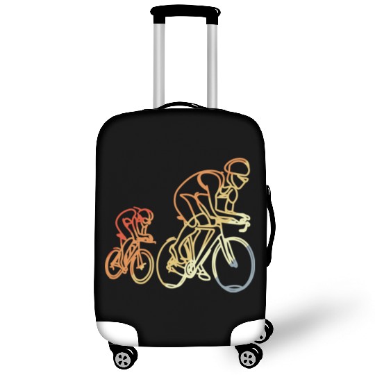 Cycling Retro Style Luggage Covers