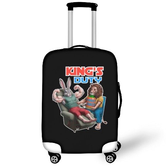"Royal Rabbit: A Majestic Monarch's Journey" Luggage Covers