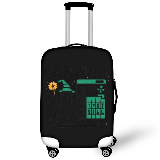 excel wizard funny accountant and bookkeeper gift Luggage Covers