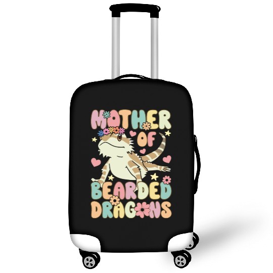 Mother Of Bearded Dragons Groovy Lizard Lover Luggage Covers