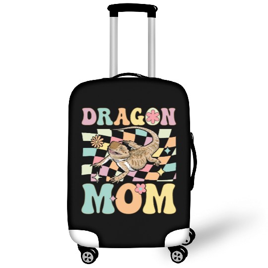 Dragon Mom Groovy Bearded Dragon Lizard Lover Luggage Covers