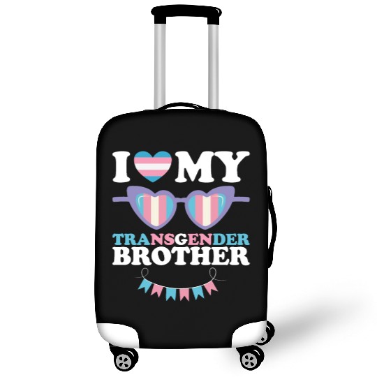 I Love My Transgender Brother Family Trans LGBTQ Luggage Covers