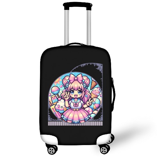 Kawaii Anime Girl's Ice Cream Paradise Sweet Luggage Covers