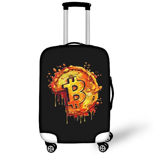 Bitcoin Pizza Day Funny Crypto Currency Trading Luggage Covers