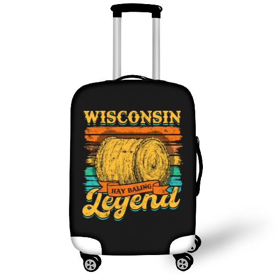 Hay Bale Farming Wisconsin Hay Baling Legend Luggage Covers