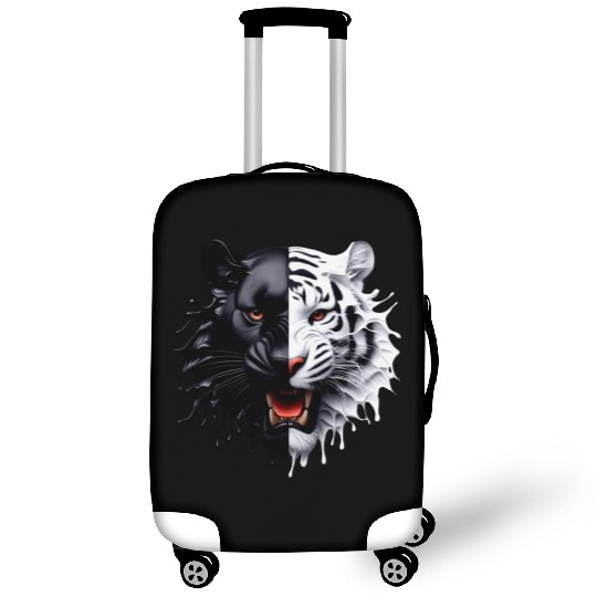 3D realistic black panther & Leopart Design Luggage Covers