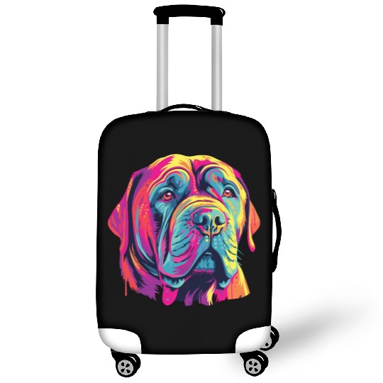 Watercolor Colorful Neapolitan Mastiff Luggage Covers