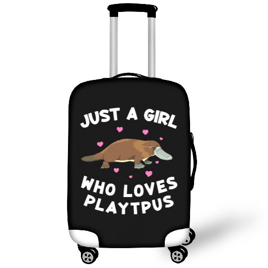 Just a girl who loves platypus funny Platypus Luggage Covers
