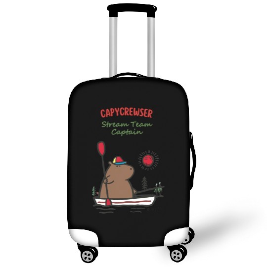 Captain Capy: Nautical Capybara Canoe Adventure Luggage Covers