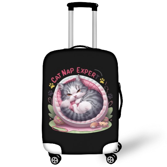 Cat Nap Expert - Funny Cat Outfit! Luggage Covers