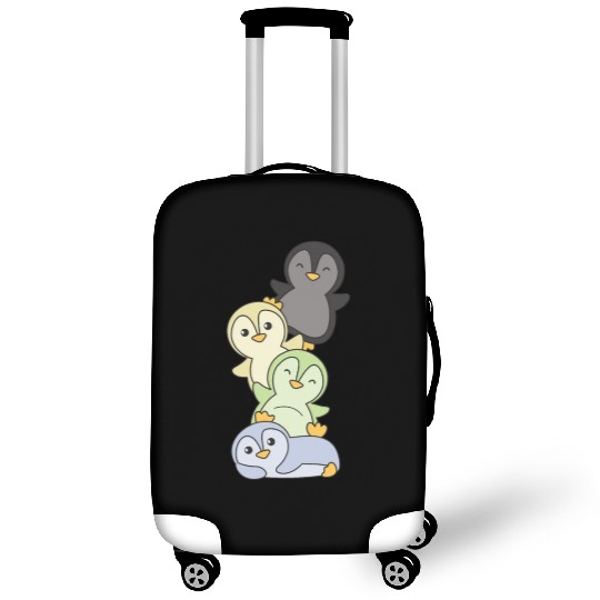 Cassgender Flag Pride Lgbtq Cute Penguin Luggage Covers