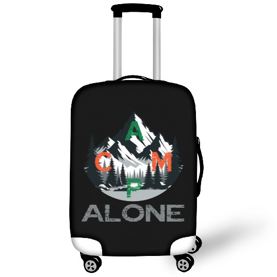 camp alone in the nature and wilderness Outdoor Luggage Covers