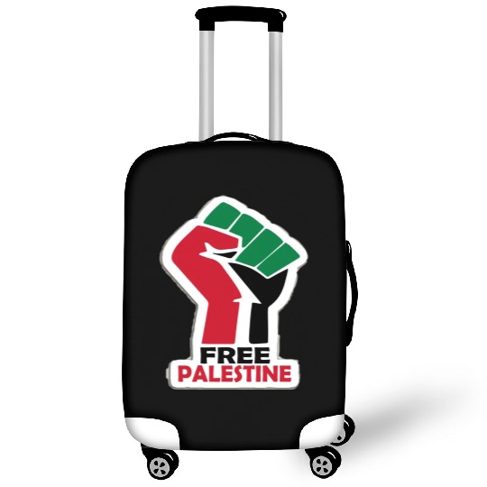 Bold Pro-Palestine Fist Design free Palestine free Luggage Covers