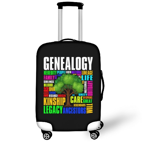 Genealogy Word Cloud Family Ancestry Genealogist Luggage Covers