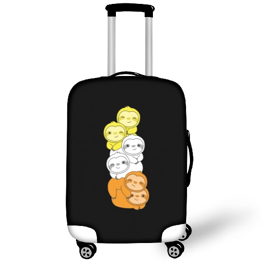 Maverique Flag Pride Lgbtq Cute Sloth Luggage Covers