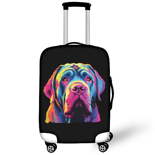 Watercolor Colorful Neapolitan Mastiff Luggage Covers